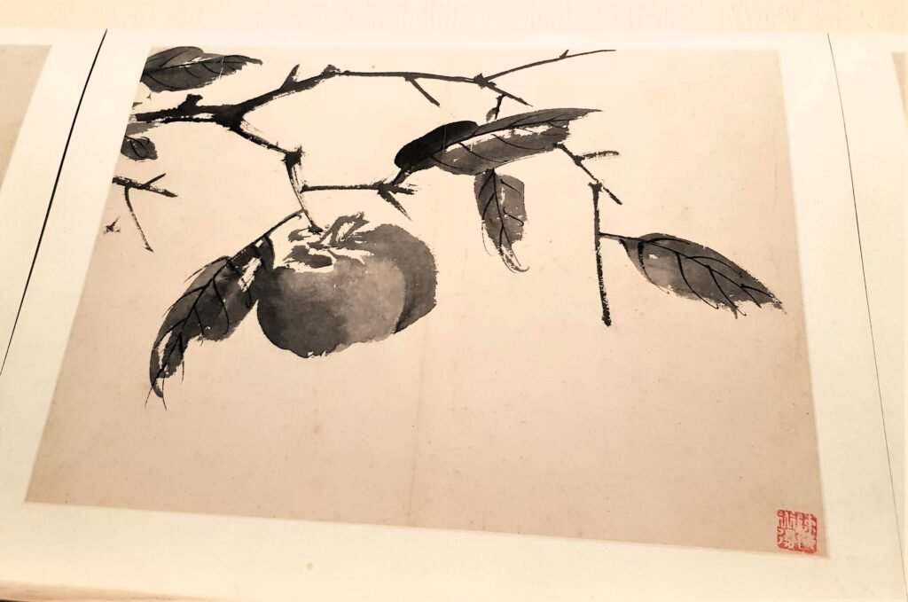 Monochrome ink painting by Ming Dynasty artist Chen Chun as exhibited in the Painting Gallery at Shanghai Museum in May 2019